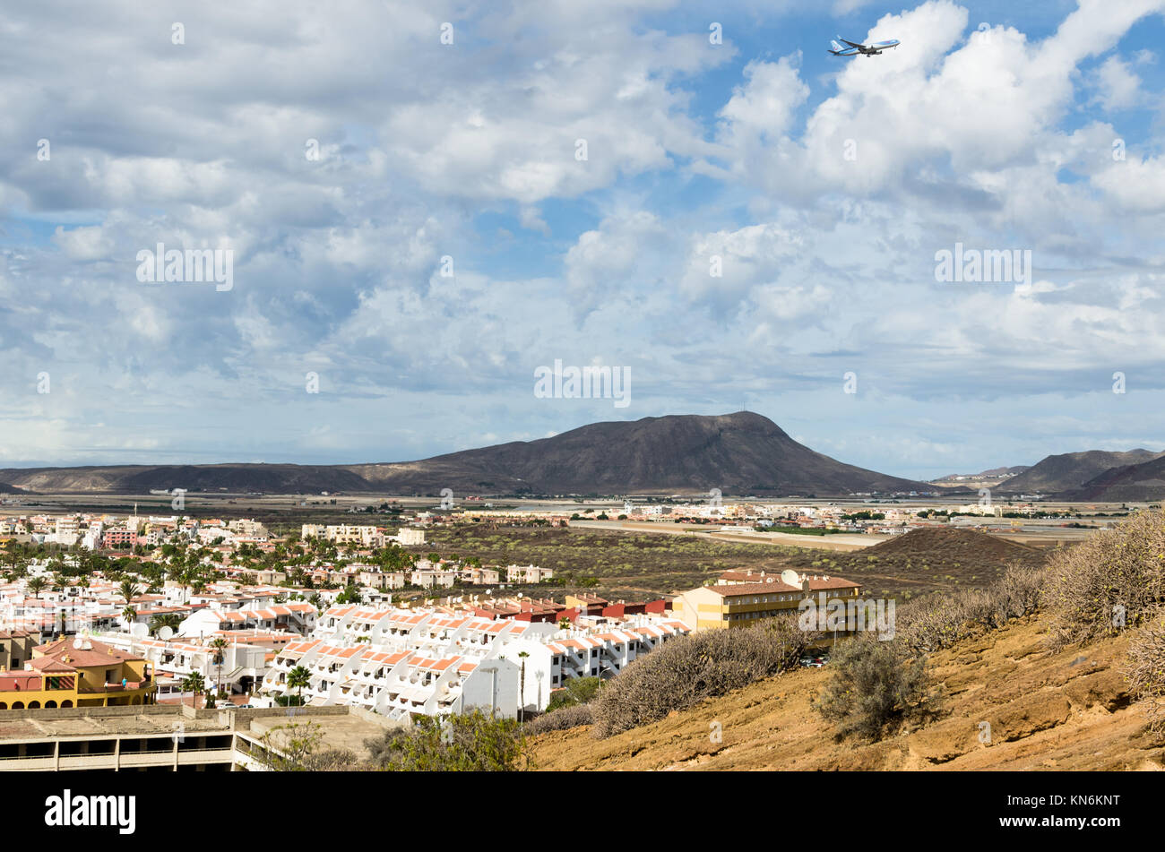 Eine Ebene oberhalb der Costa Del Silencio im Süden von Teneriffa, Arona, Spanien Stockfoto