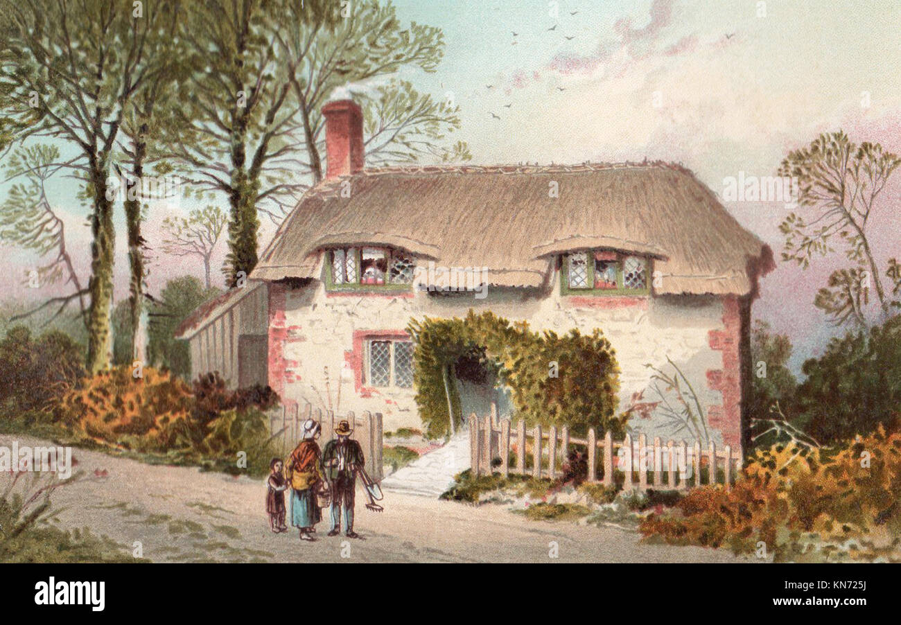 Wenig Jane's Cottage, Brading, Isle of Wight, viktorianischen Abbildung Stockfoto