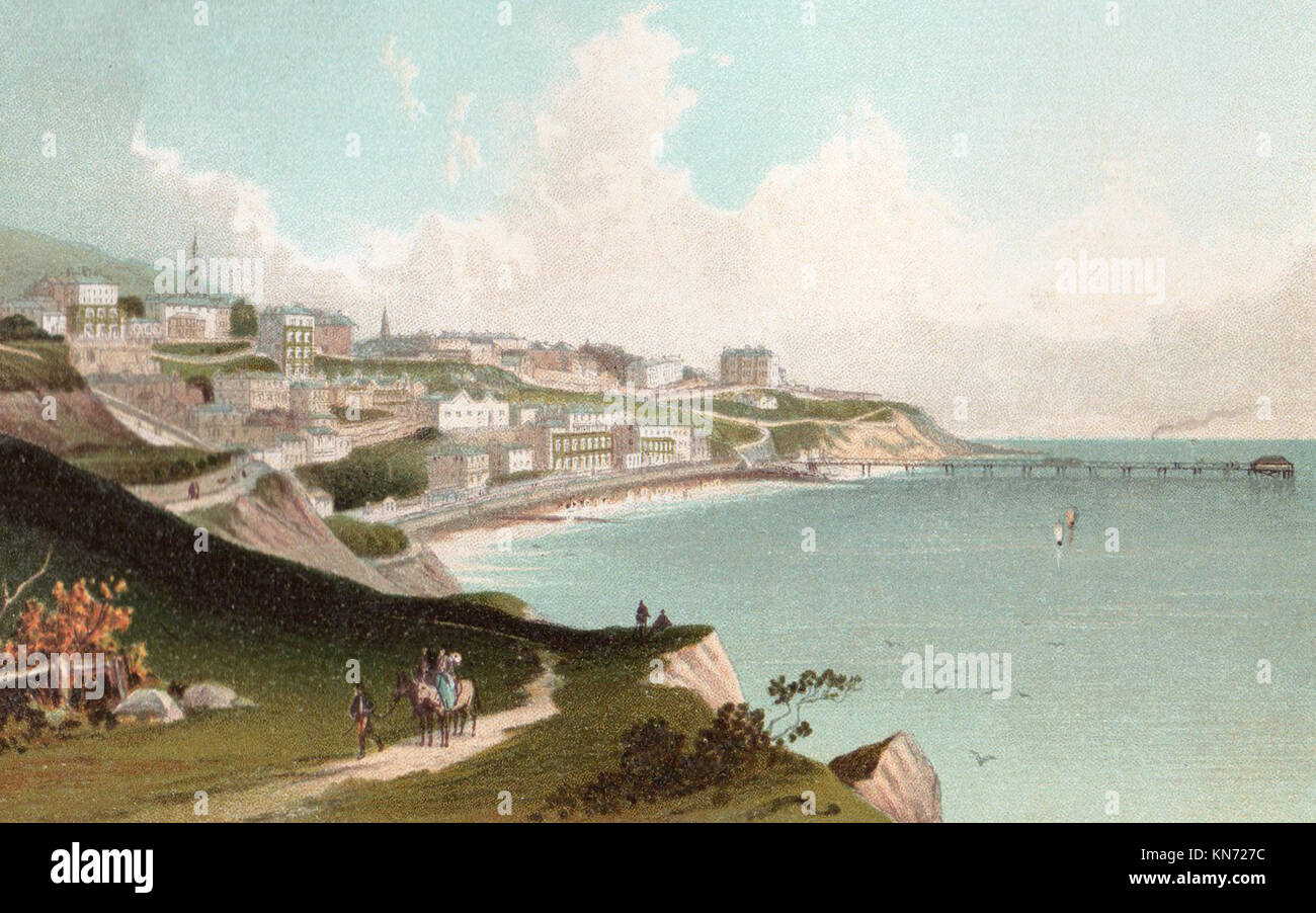 Ventnor, Isle of Wight, viktorianischen Abbildung Stockfoto