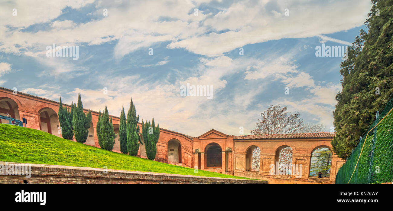 Die säulengänge von Bologna, Denkmäler von außergewöhnlicher universeller Wert Stockfoto