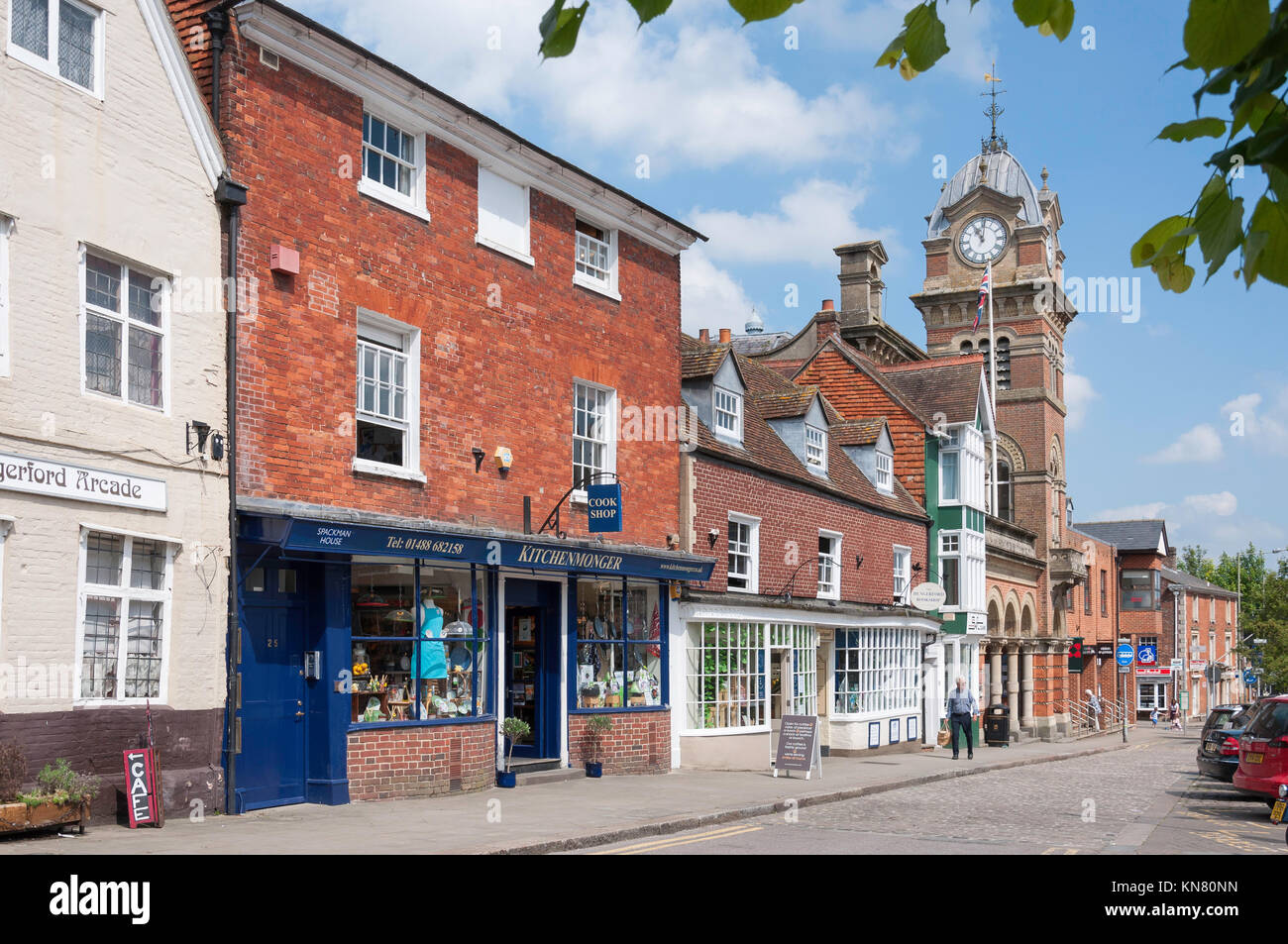 Hungerford Rathaus, High Street, Hungerford, Berkshire, England, Vereinigtes Königreich Stockfoto