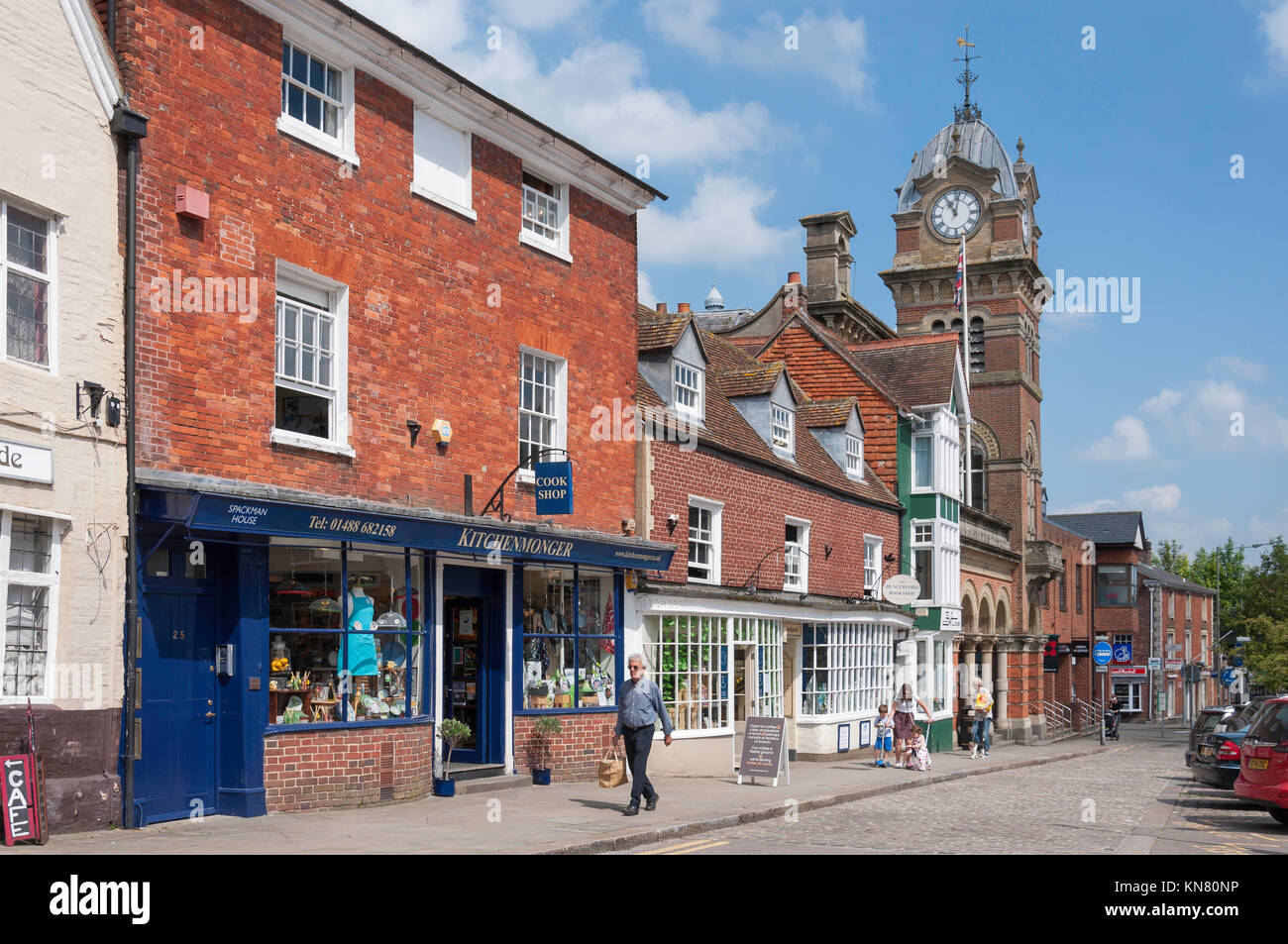 Hungerford Rathaus, High Street, Hungerford, Berkshire, England, Vereinigtes Königreich Stockfoto