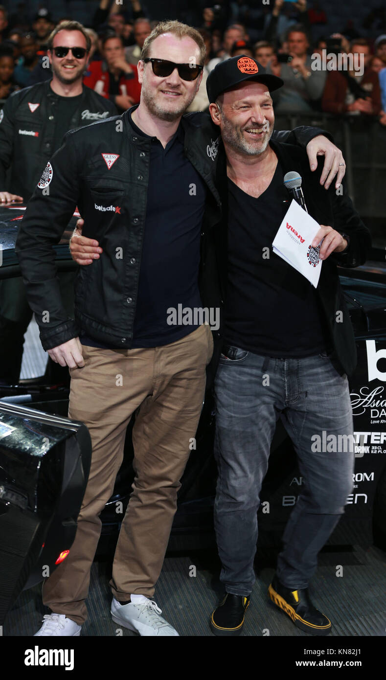 Amsterdam, Niederlande - 26. Mai: Maximilian Cooper besucht die Gumball 3000 Amsterdam Arena am 26. Mai 2015 in Amsterdam, Niederlande. Personen: Maximilian Cooper Stockfoto