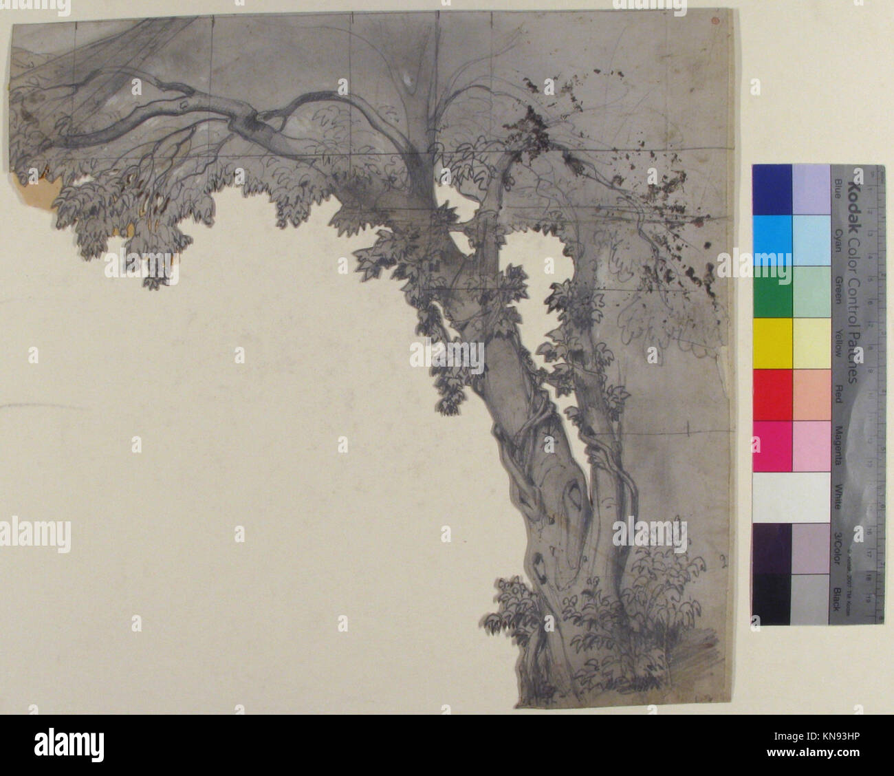 Ein Bühnenbild für die Opéra in Paris zeigt detaillierte architektonische und theatralische Elemente, die Kunst und Designpraktiken der Epoche veranschaulichen. Stockfoto