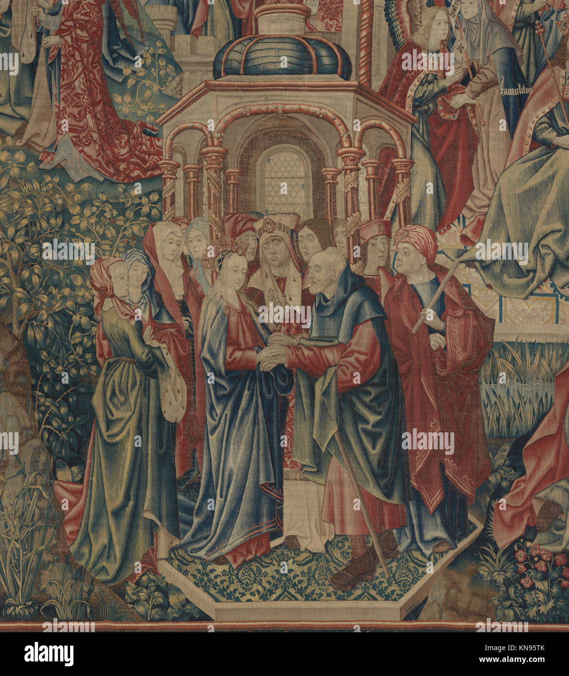 Dieses Kunstwerk zeigt die Geburt Christi als Erlöser, spiegelt die christliche Erlösung wider und vermittelt religiöse Bedeutung für die Erlösung. Stockfoto
