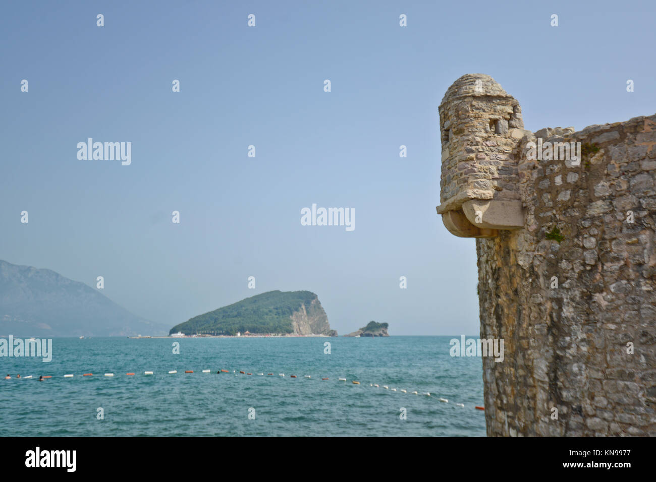Insel St. Nikolaus, Budva, Montenegro Stockfoto