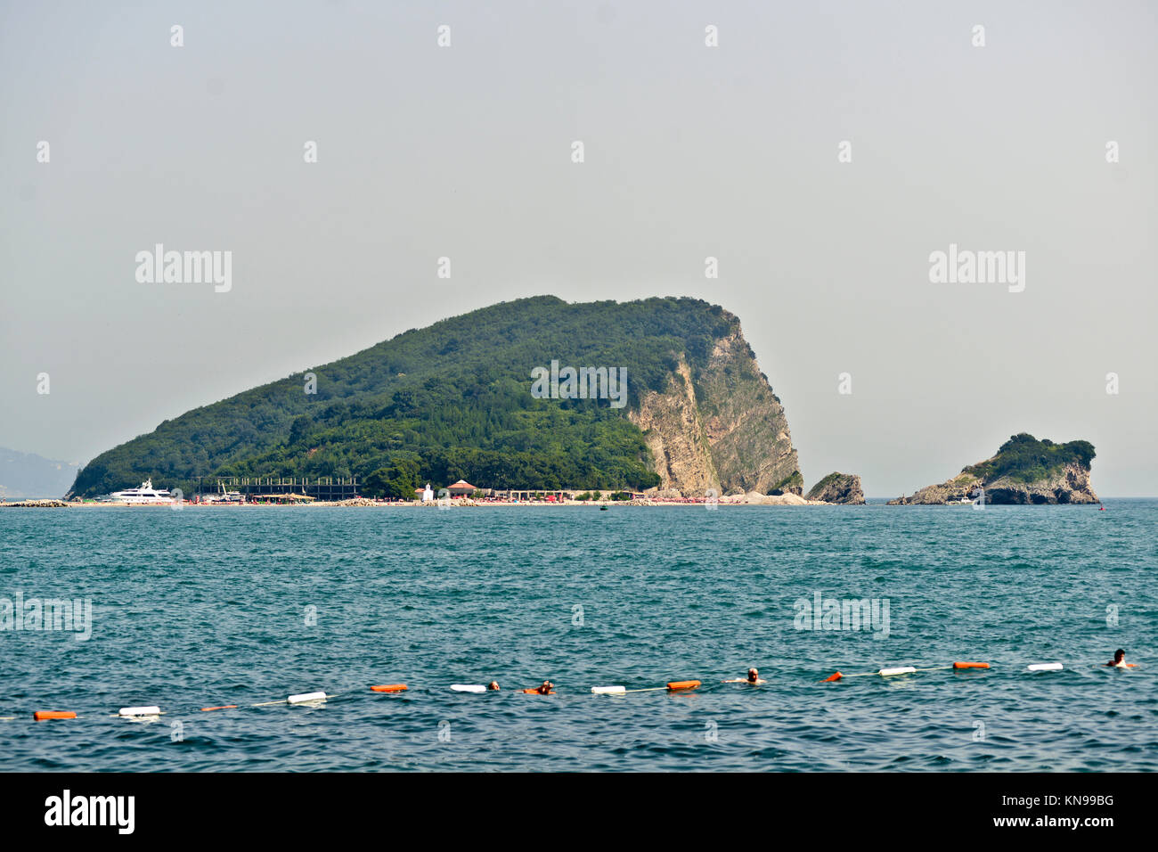 Insel St. Nikolaus, Budva, Montenegro Stockfoto