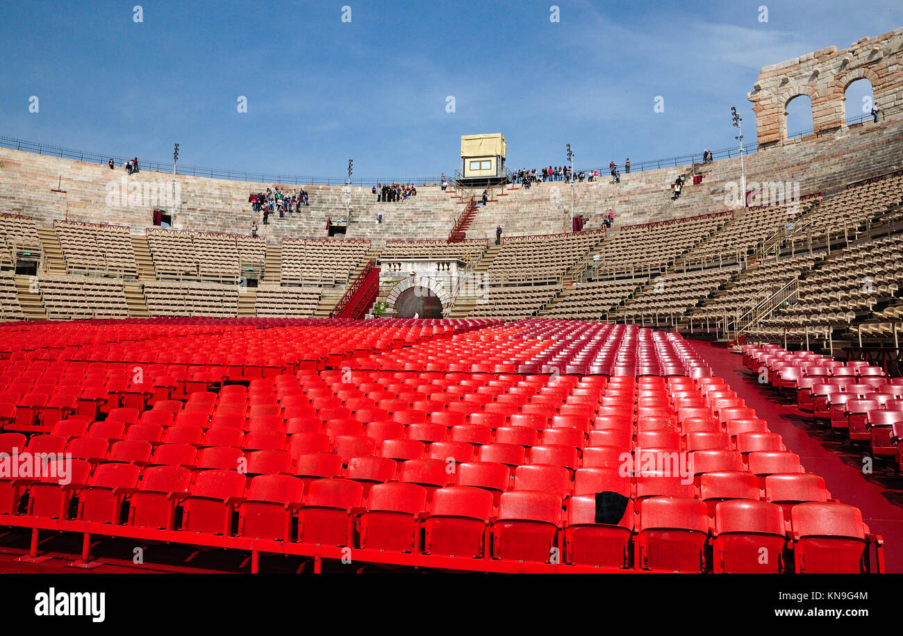 Arena di Verona, Verona, Italien Stockfoto, Bild ...