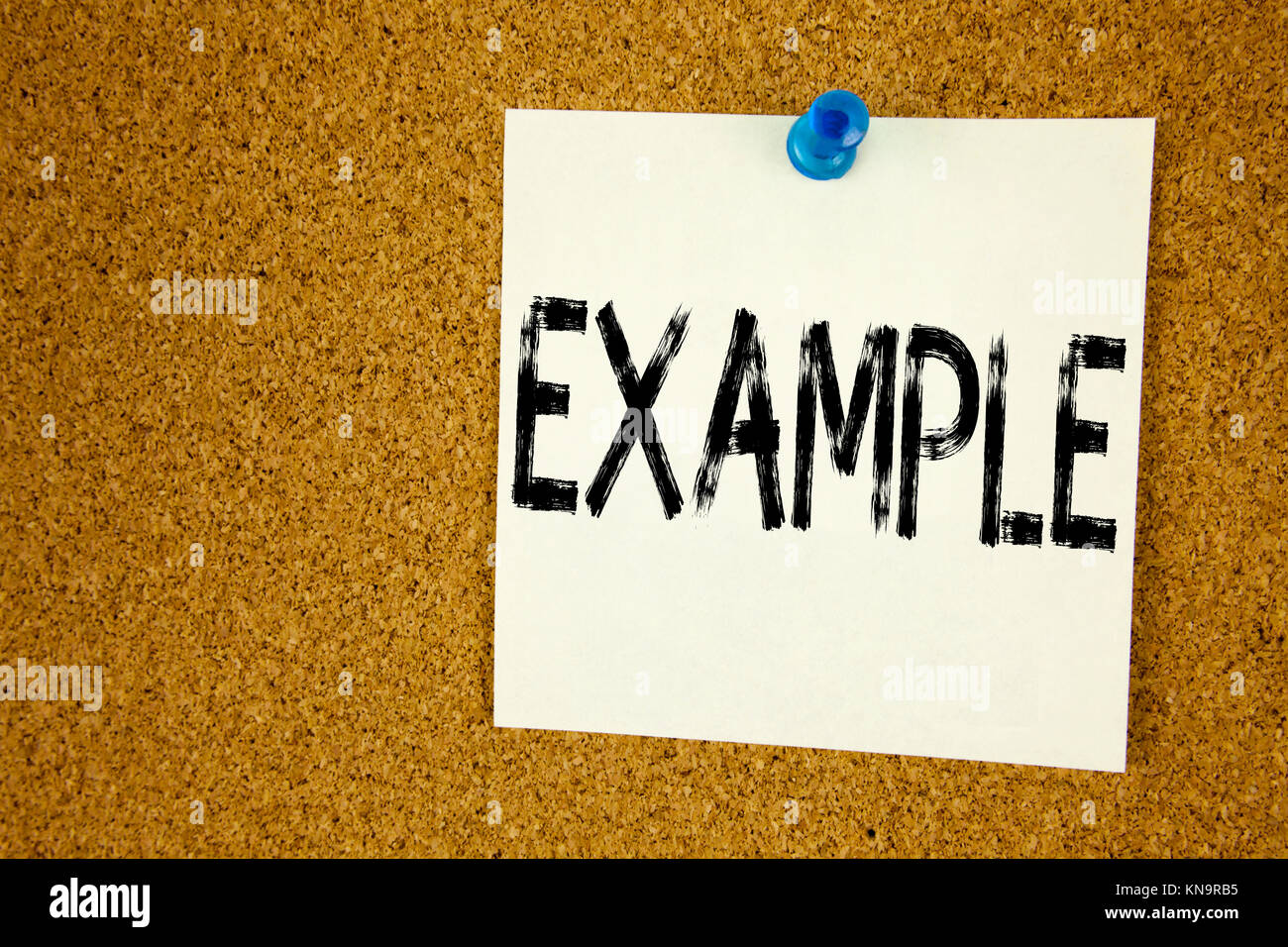 Konzeptionelle Hand schreiben Bildunterschrift inspiration Beispiel angezeigt. Business Konzept für Instanz Abbildung Paradigma zum Beispiel auf Haftnotizen geschrieben Stockfoto