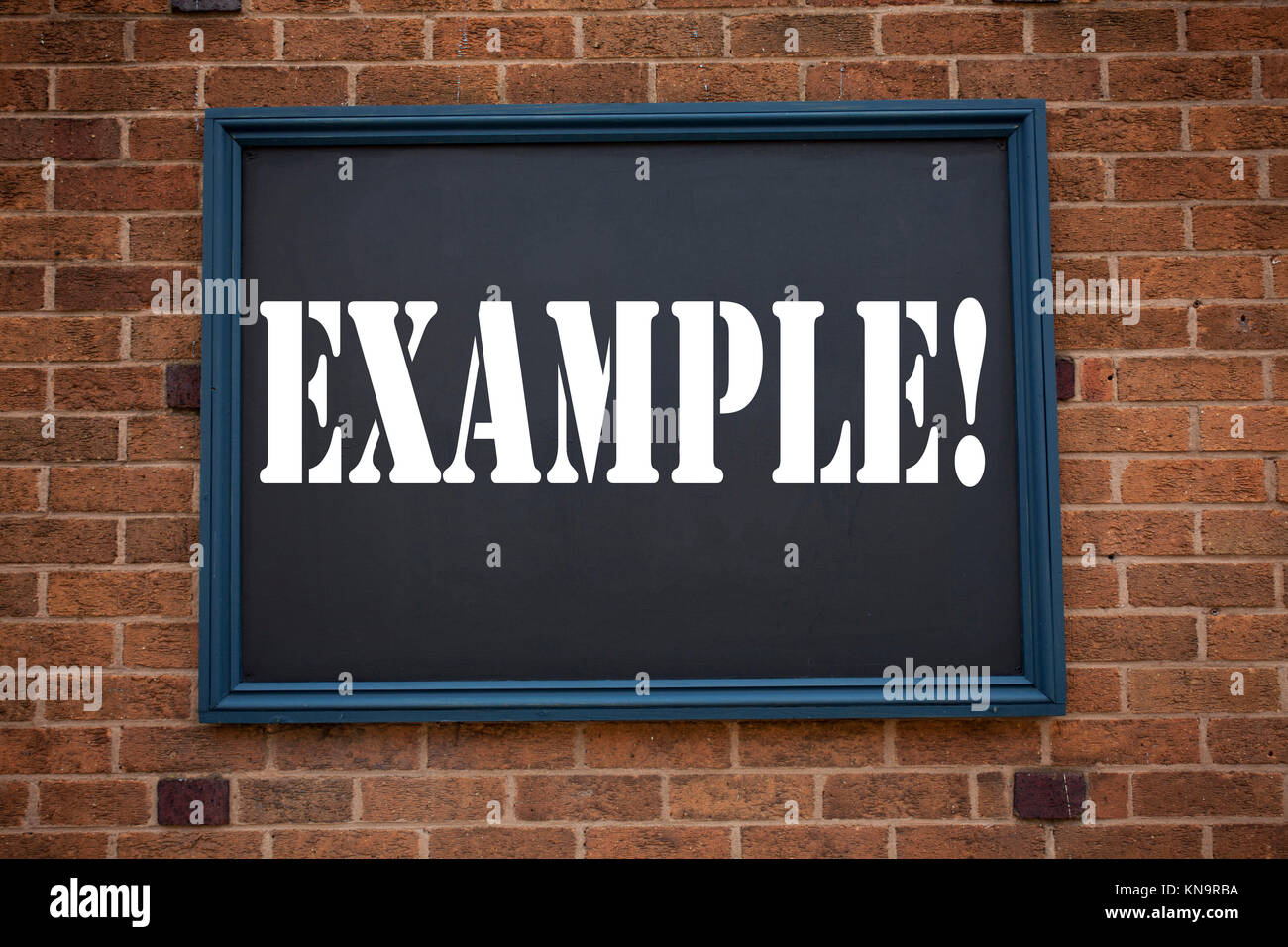 Konzeptionelle Hand schreiben Bildunterschrift angezeigt Ansage Beispiel. Business Konzept für Instanz Abbildung Paradigma zum Beispiel auf Rahmen geschrieben Stockfoto