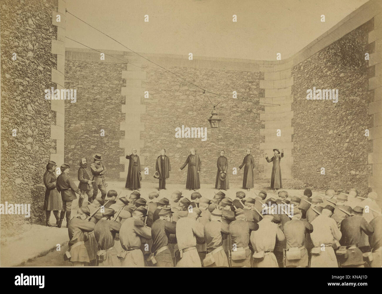 Exécution des otages, Prison de la Roquette, le 24 Mai 1871 MET FI-50-9 702000 Stockfoto