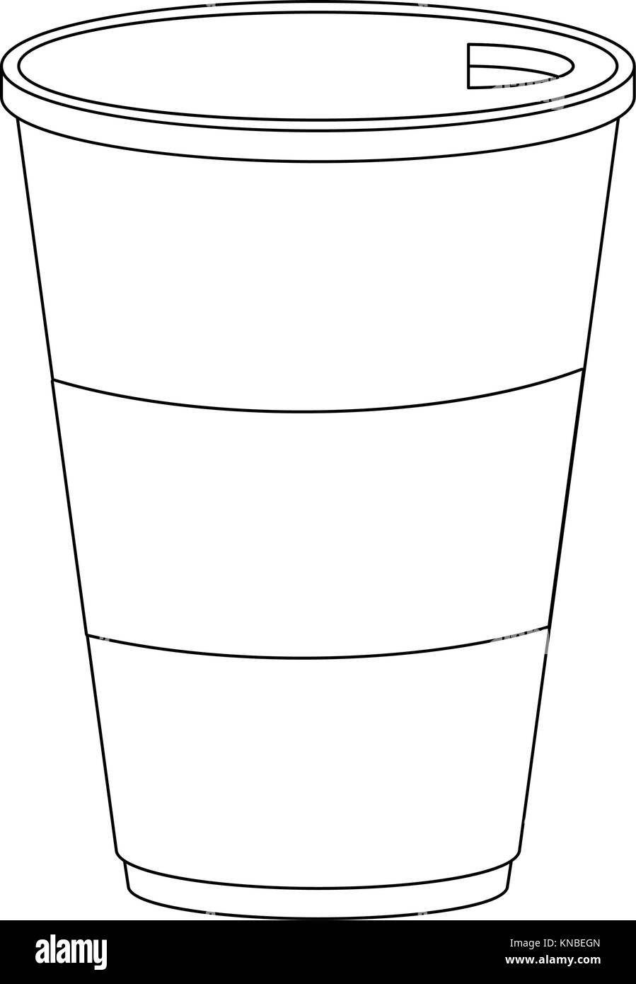 Kaffee zum mitnehmen Stock Vektor