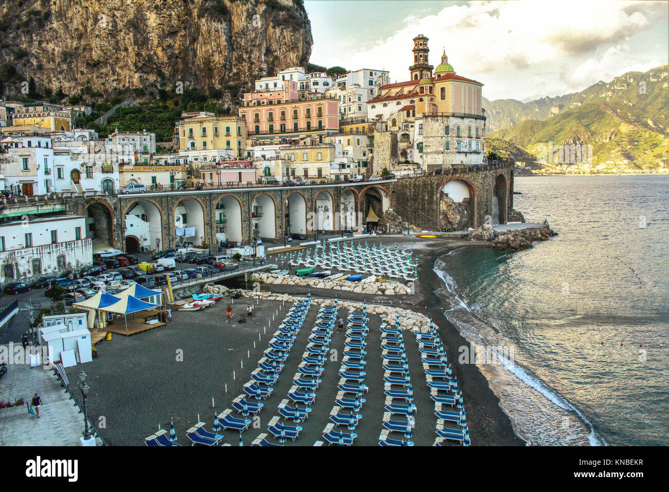 Italien Landschaft - Stadt - Atrani Amalfi Cosat Stockfoto