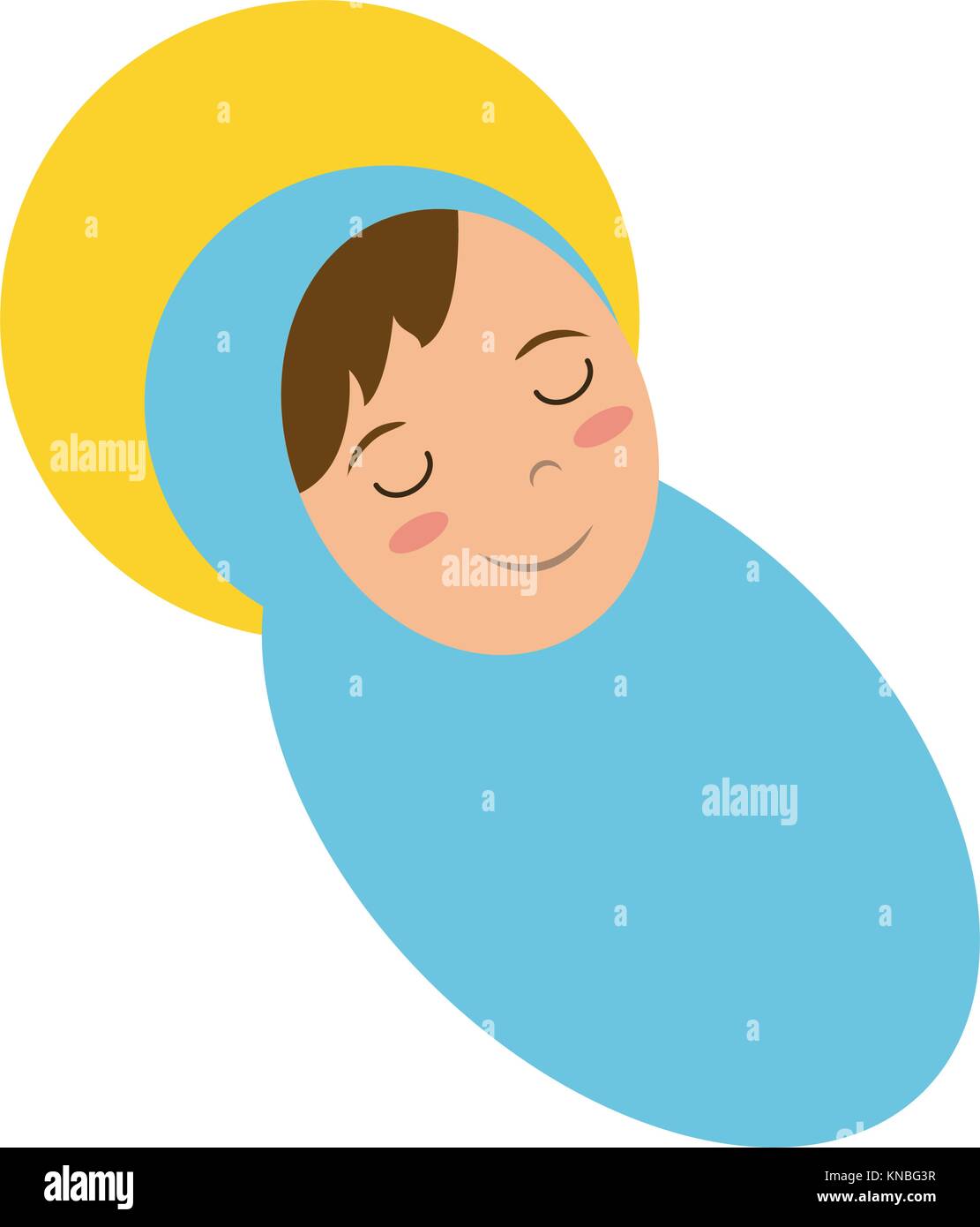 Baby Jesus cartoon Stock Vektor