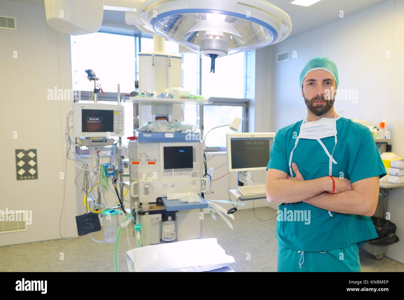 Chirurg, Operation, Op, Krankenhaus, Spanien Stockfoto