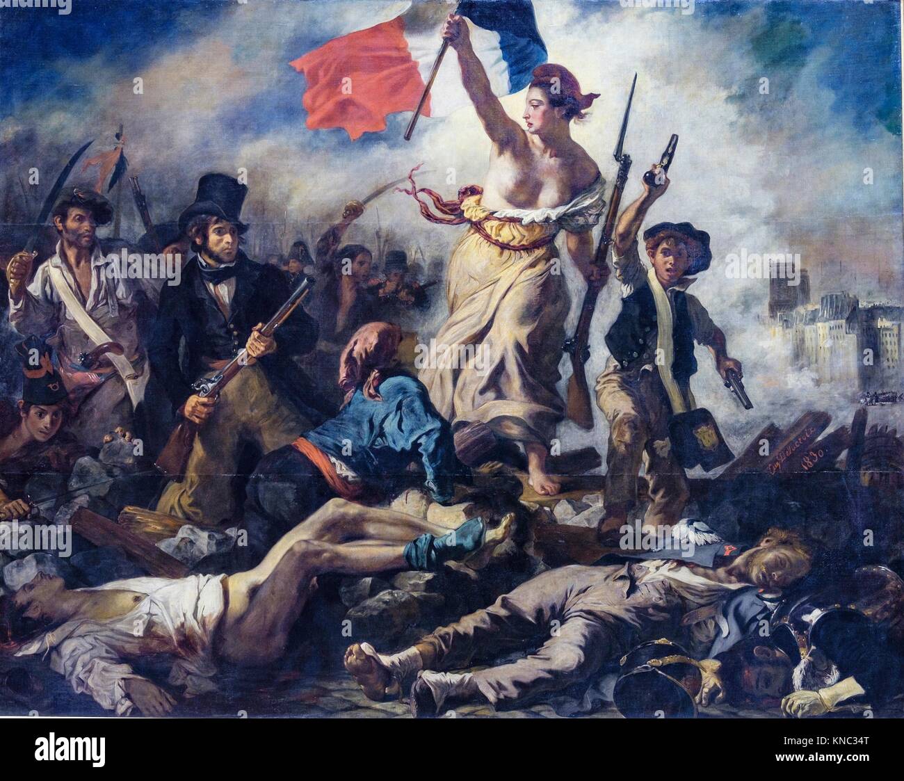 Eugene Delacroix Die Freiheit Führt Das Volk