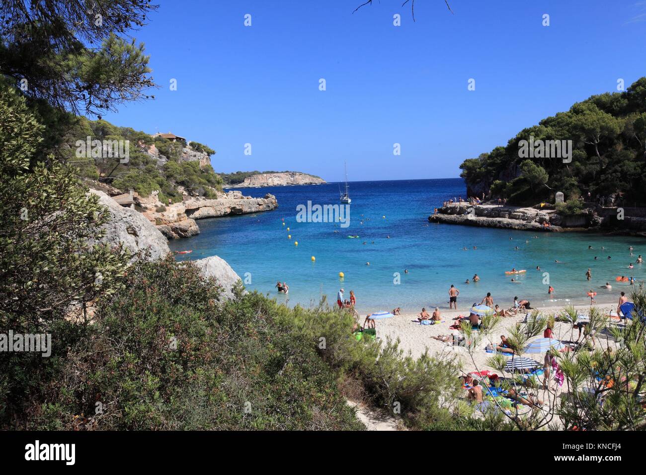 Cala Llombards, Mallorca, Balearen, Spanien Stockfoto
