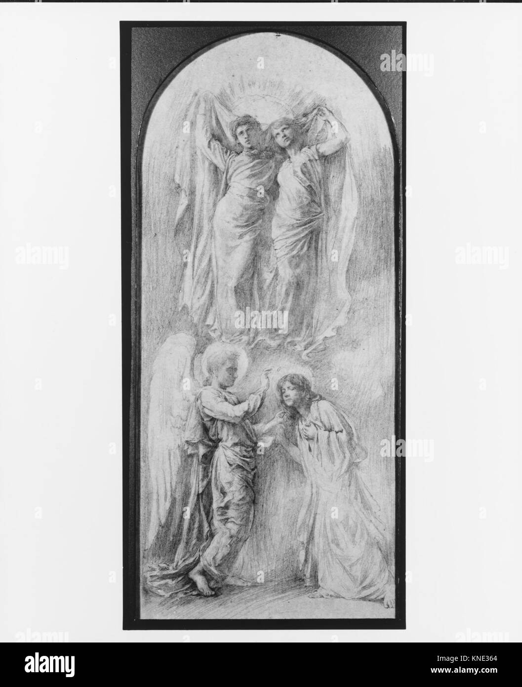 Engel versiegeln die Knechte Gottes (Studie für den Anna, Margaret Sherman und Gertrude Van Dalfsen Memorial Fenster, Trinity Kirche, Buffalo, N.Y.) 198322 11368 Stockfoto