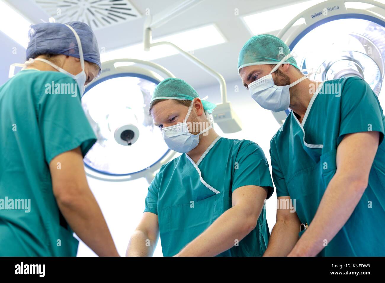 Chirurgie, Op, Krankenhaus, Spanien Stockfoto
