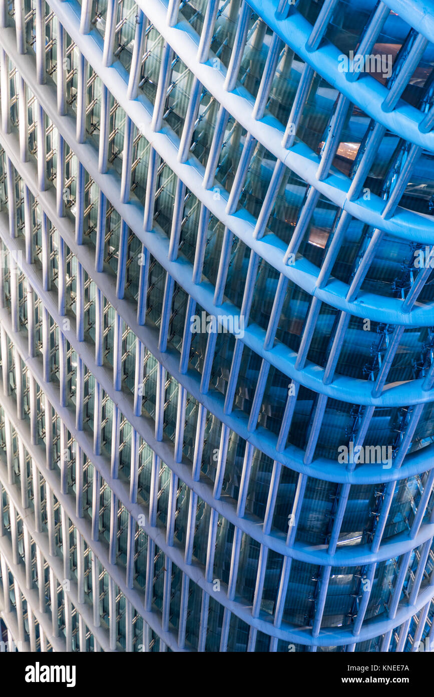 Detail geschossen von Hochhäusern in Stadt Chinas. Stockfoto