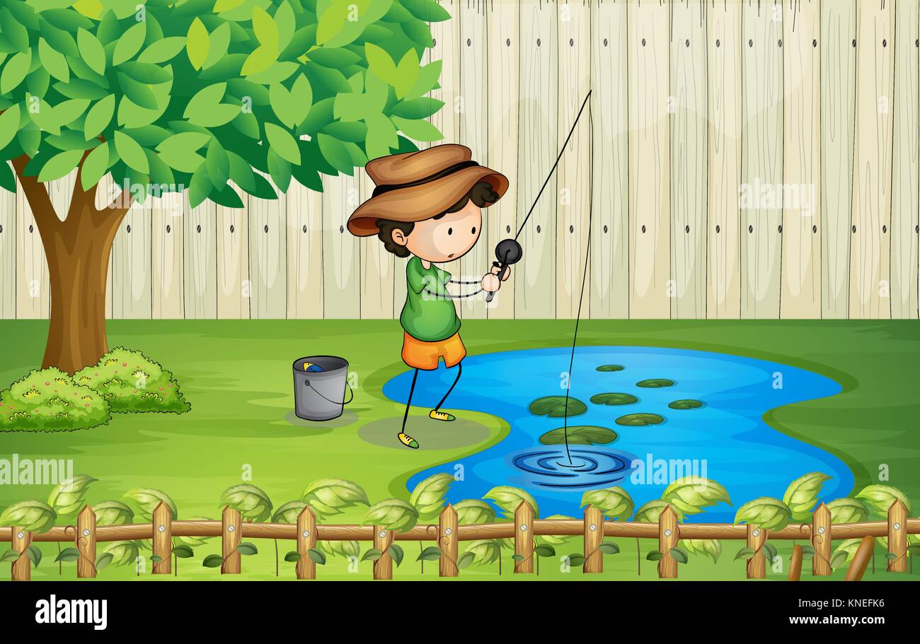 Naturpool zeichnen kaufen Alamy