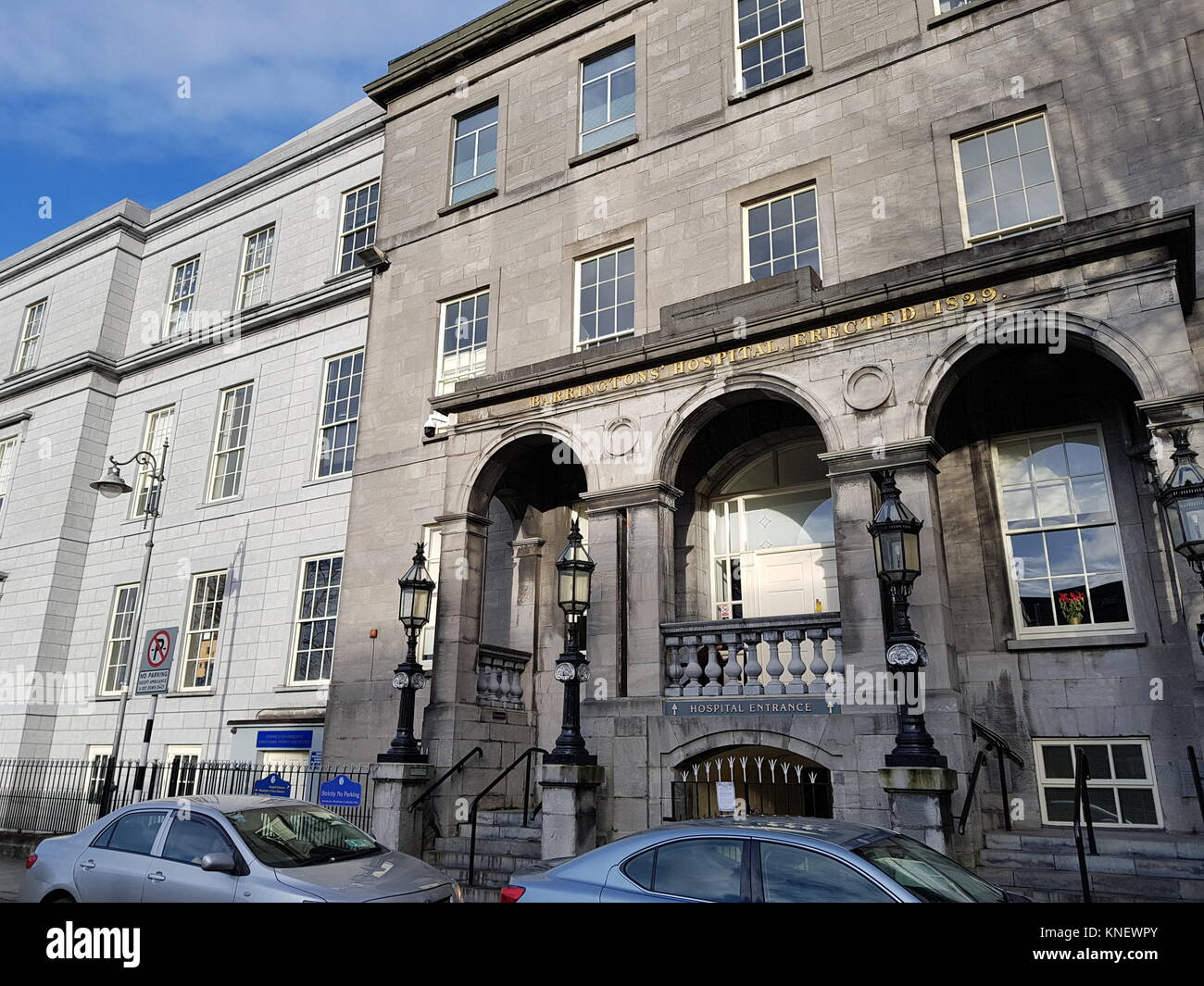 Barringtons Krankenhaus Limerick-Dez 11 2017: ein privates Krankenhaus im Herzen von Limerick, Irland, eingesehen werden. Private Hospital Limerick, Medizinische Klinik Li Stockfoto