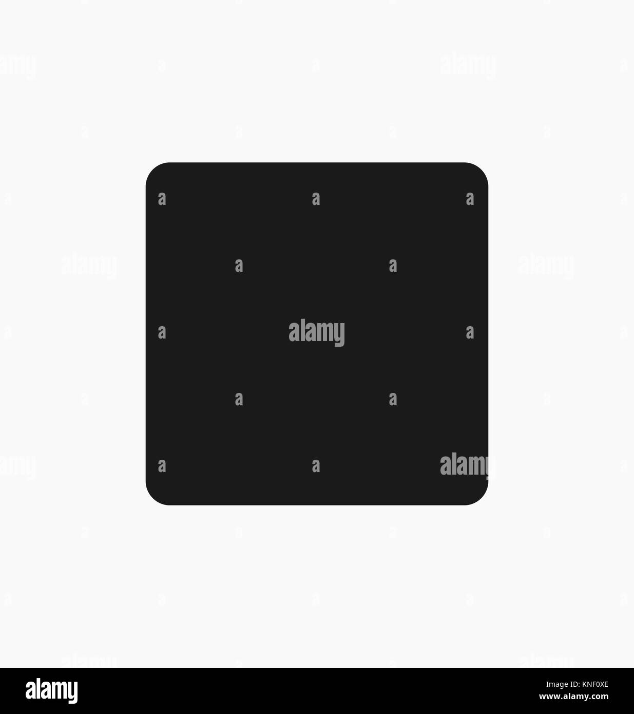 Media Player stop-Taste Stock Vektor