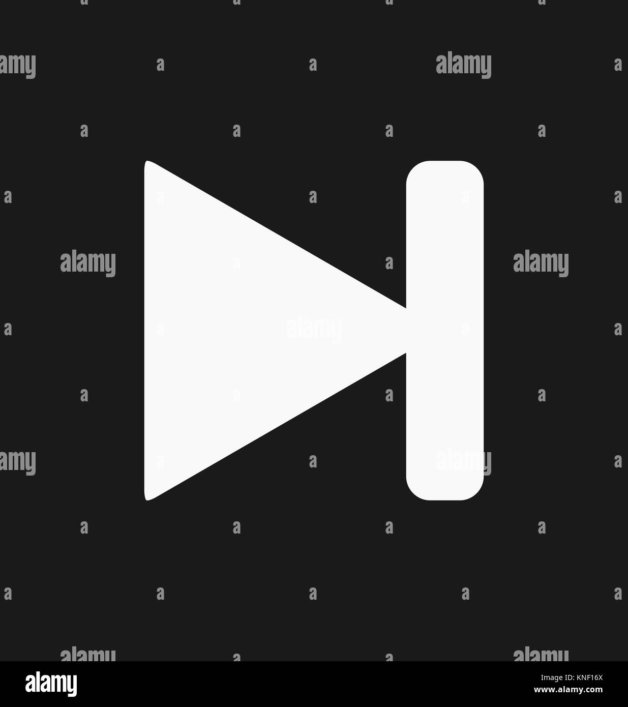 Media Player der nächsten Schaltfläche Stock Vektor