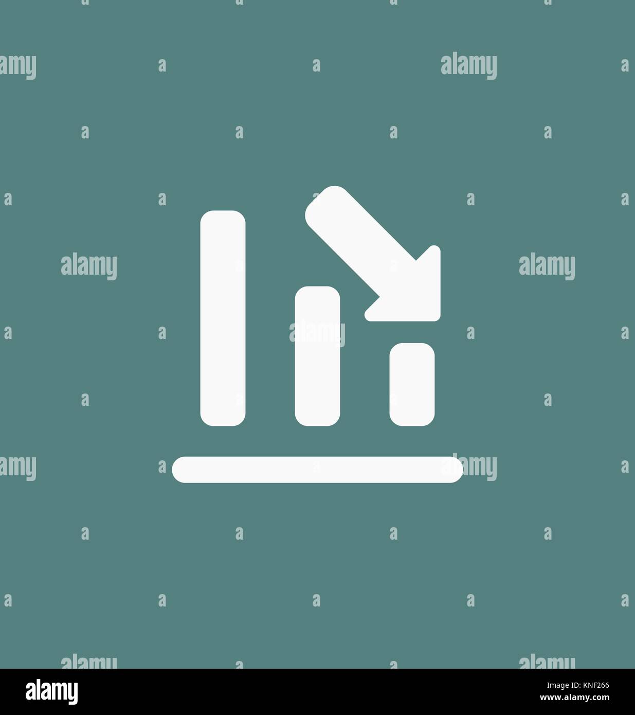 Chart Symbol bar Symbol für Web site Design, Logo, App, UI. Vector Illustration. Stock Vektor