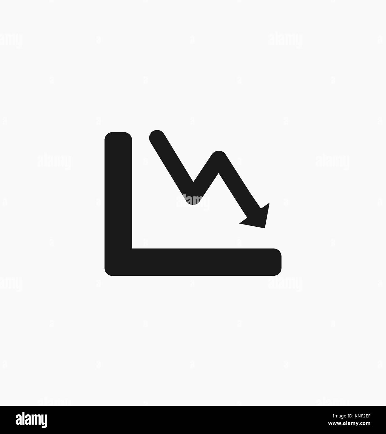 Chart Symbol bar Symbol für Web site Design, Logo, App, UI. Vector Illustration. Stock Vektor