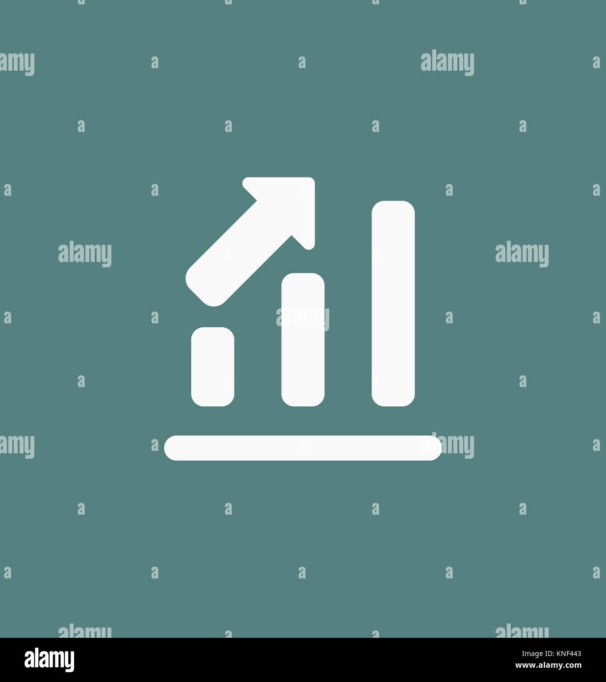 Chart Symbol bar Symbol für Web site Design, Logo, App, UI. Vector Illustration. Stock Vektor
