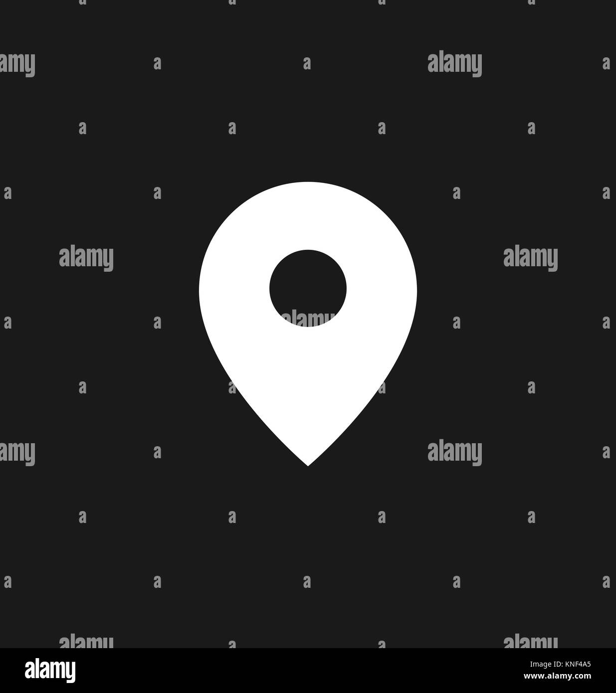 Symbol für Einsatzort melden Vector Illustration. Stock Vektor