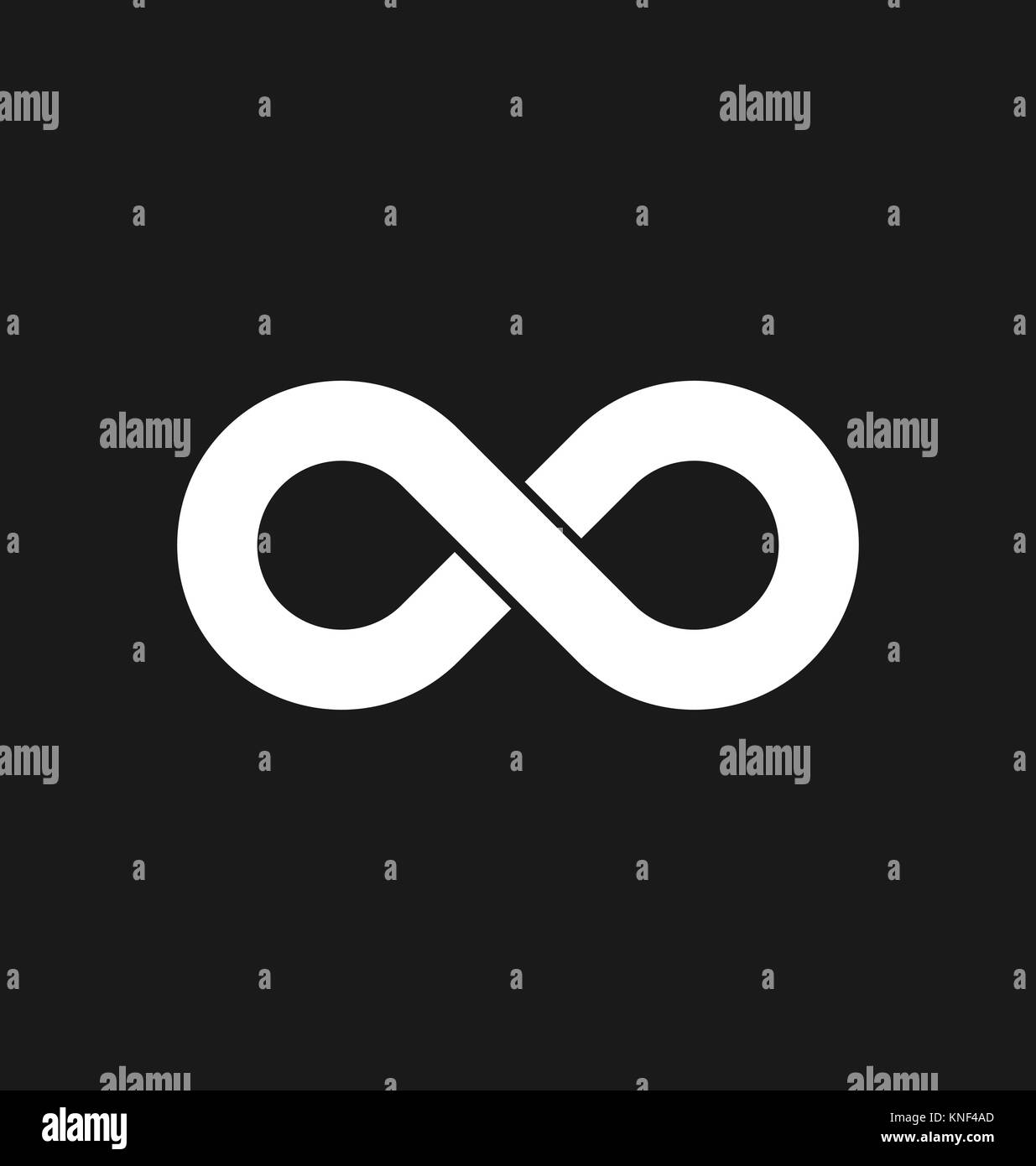Infinity Symbol Symbole Vector Illustration. Uneingeschränkte, grenzenlose Symbol, sign. Stock Vektor