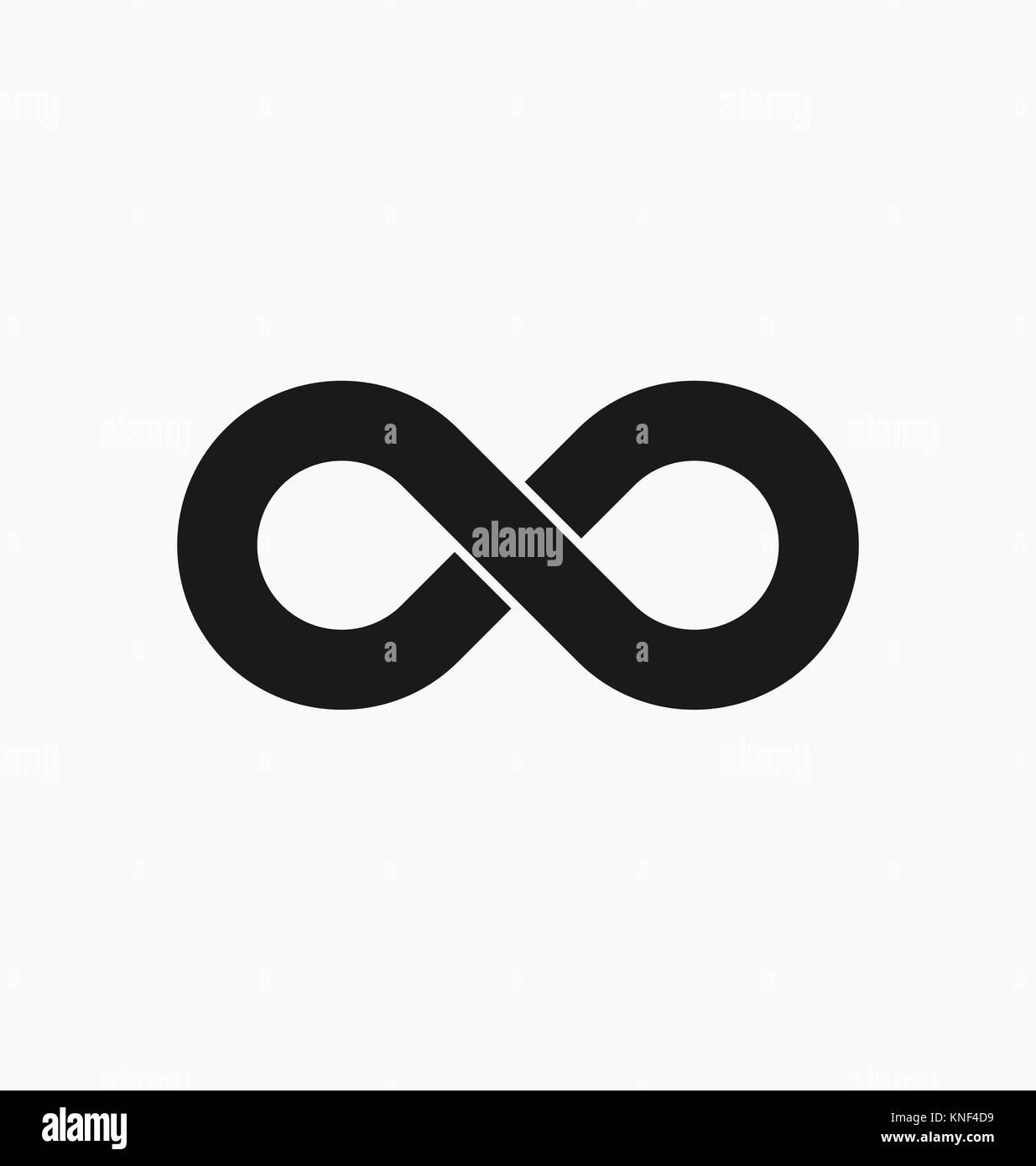 Infinity Symbol Symbole Vector Illustration. Uneingeschränkte, grenzenlose Symbol, sign. Stock Vektor