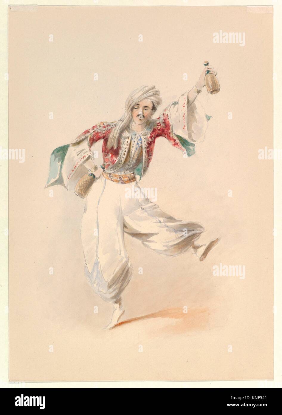 Kostum Studie Fur Pedrillo In Die Entfuhrung Aus Dem Serail Von W A Mozart Artist Johann Georg Christoph Pommes Frites Deutsch Nurnberg 1788 1857 Stockfotografie Alamy