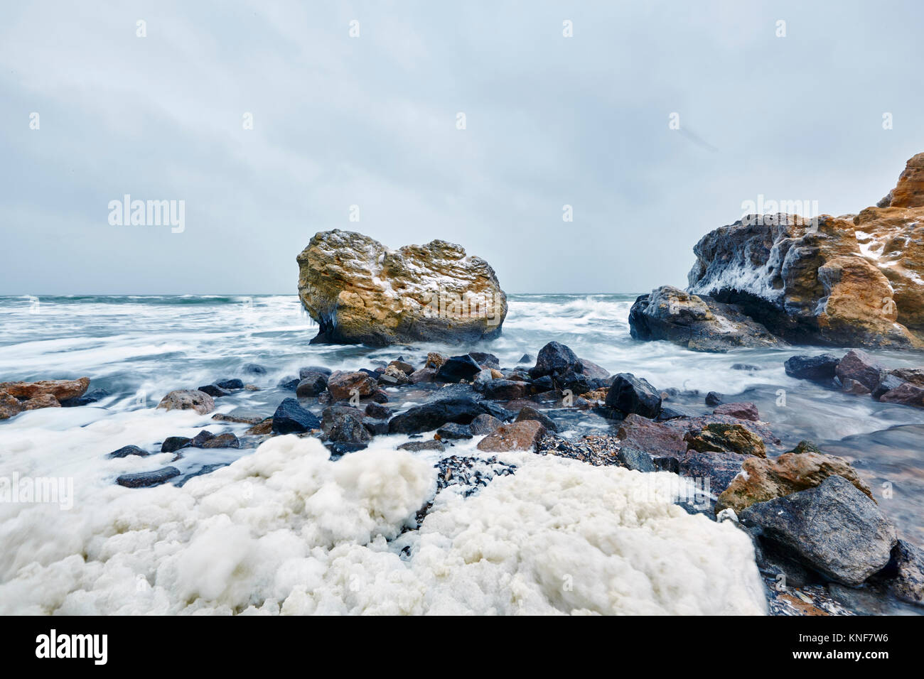 Küstenansicht, Odessa, Odessa, Ukraine, Europa Stockfoto