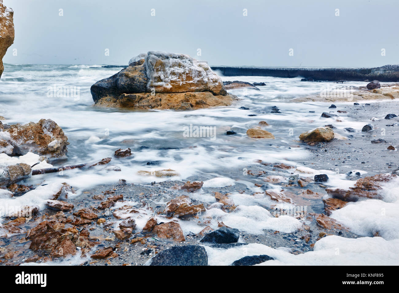 Küstenansicht, Odessa, Odessa, Ukraine, Europa Stockfoto