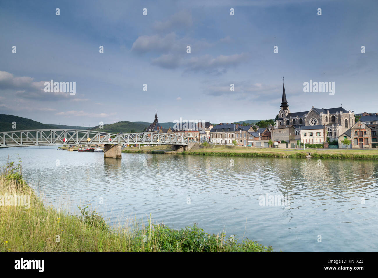 Frankreich, Ardennen (08), Parc naturel régional des Ardennes, Haybes sur la Rive Droite de la Meuse // Frankreich, Ardennen, Charleville-mézières, Stockfoto