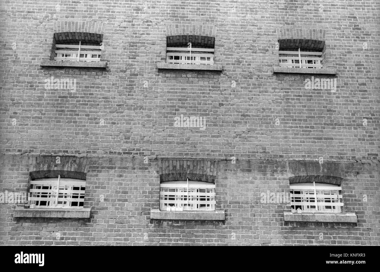 Gefängniszellen, HMP Winchester, Winchester, Hampshire, Vereinigtes Königreich. 10. Mai 2001. Stockfoto