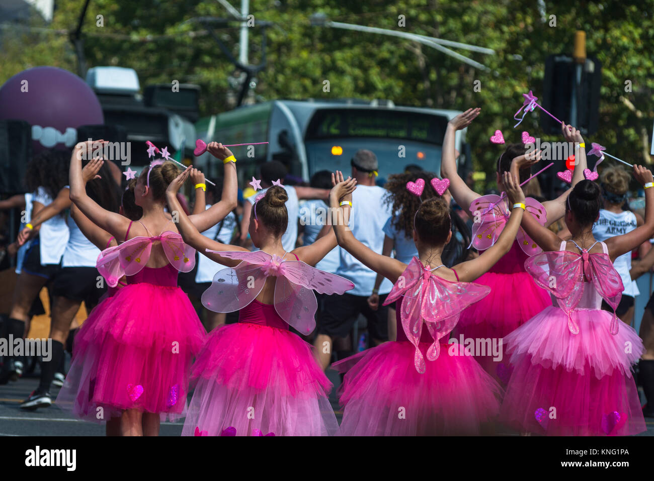 Von Melbourne Moomba Festival und Parade. Victoria. Australien. Stockfoto