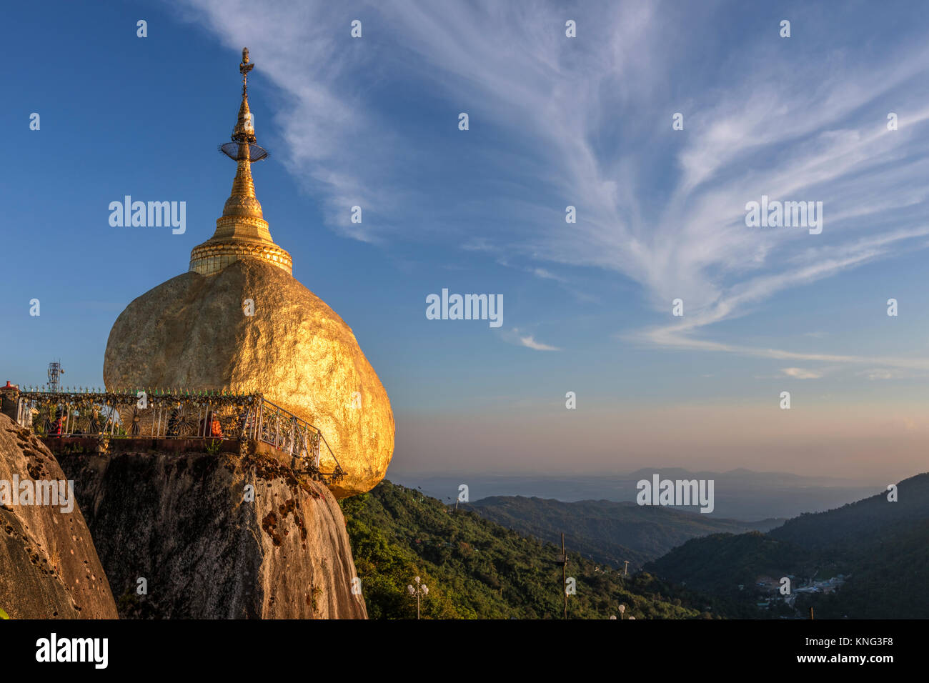 Kyaiktiyo Pagode, Golden Rock, Myanmar, Asien Stockfoto