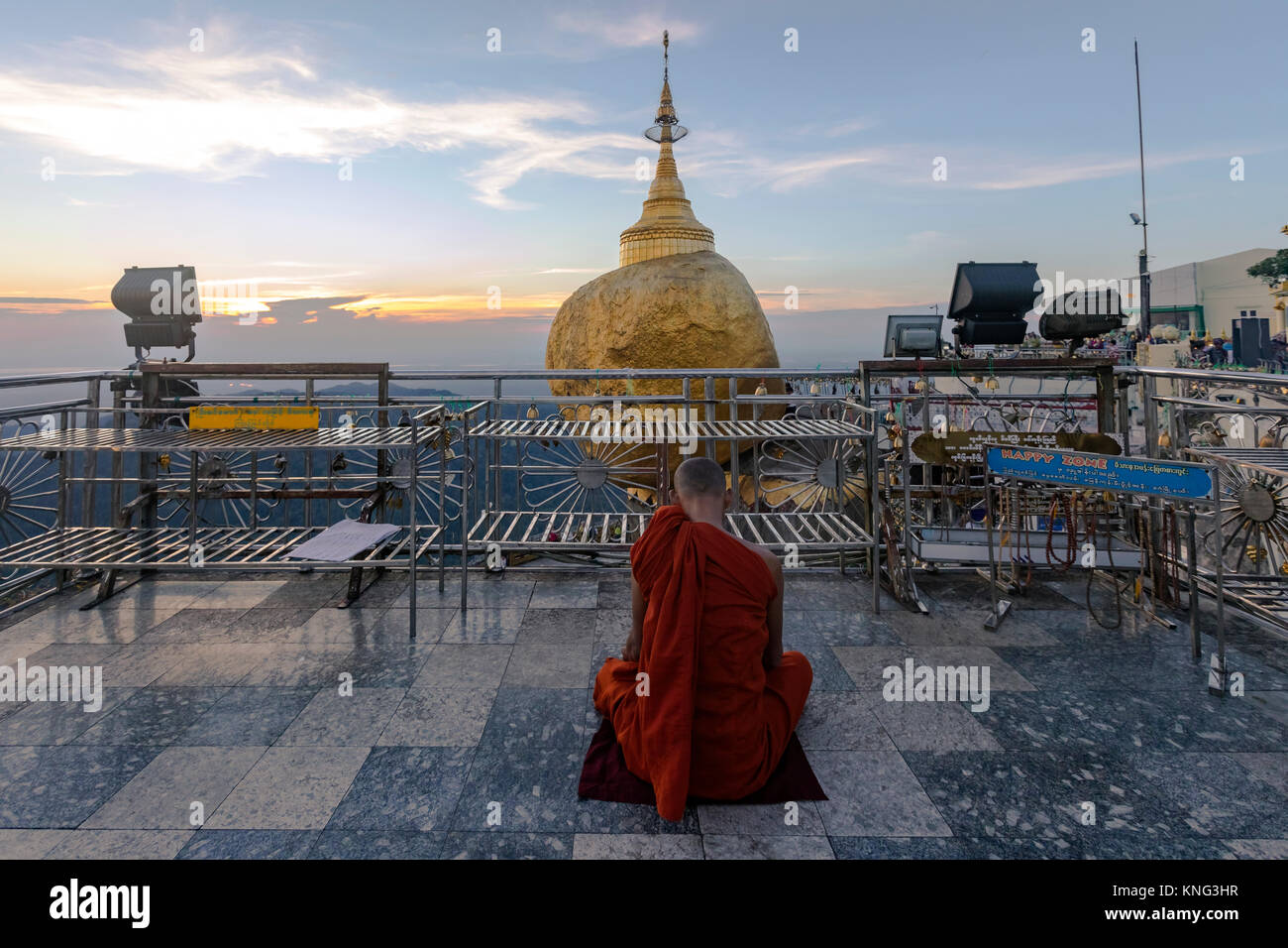 Kyaiktiyo Pagode, Golden Rock, Myanmar, Asien Stockfoto
