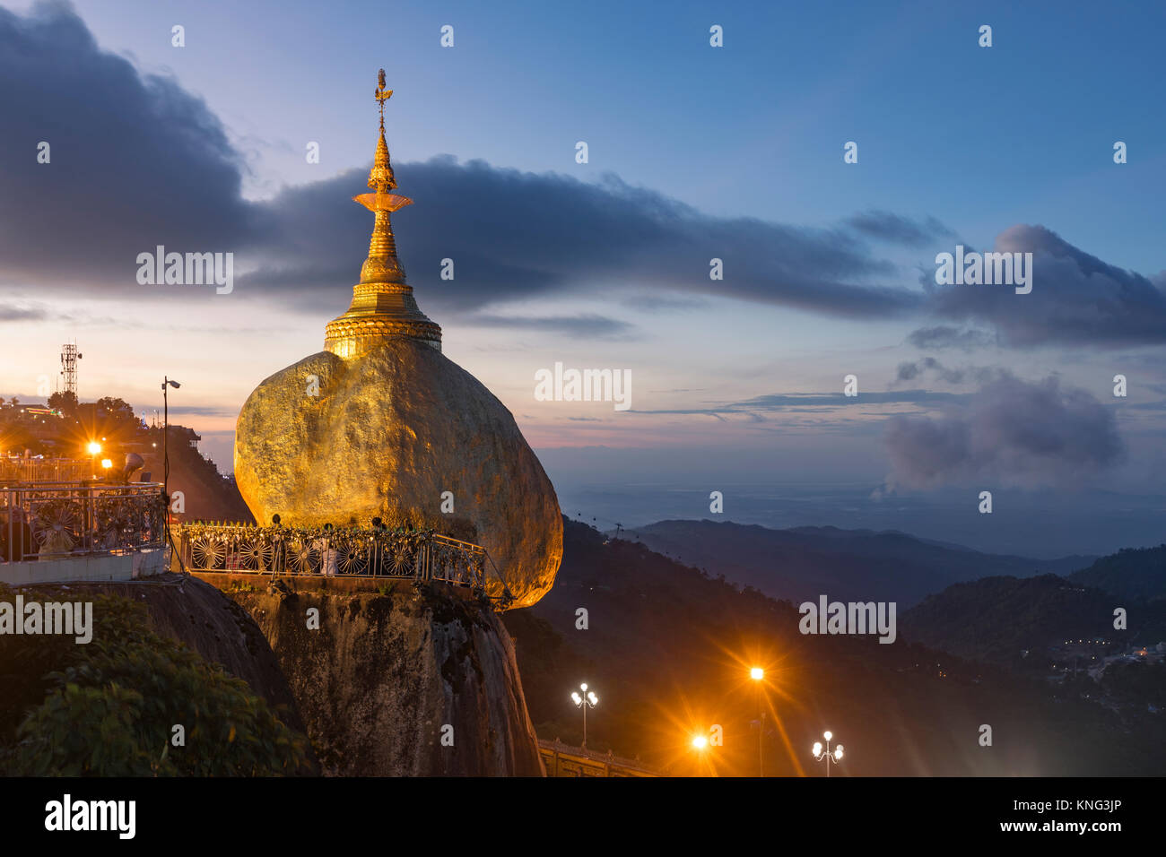 Kyaiktiyo Pagode, Golden Rock, Myanmar, Asien Stockfoto