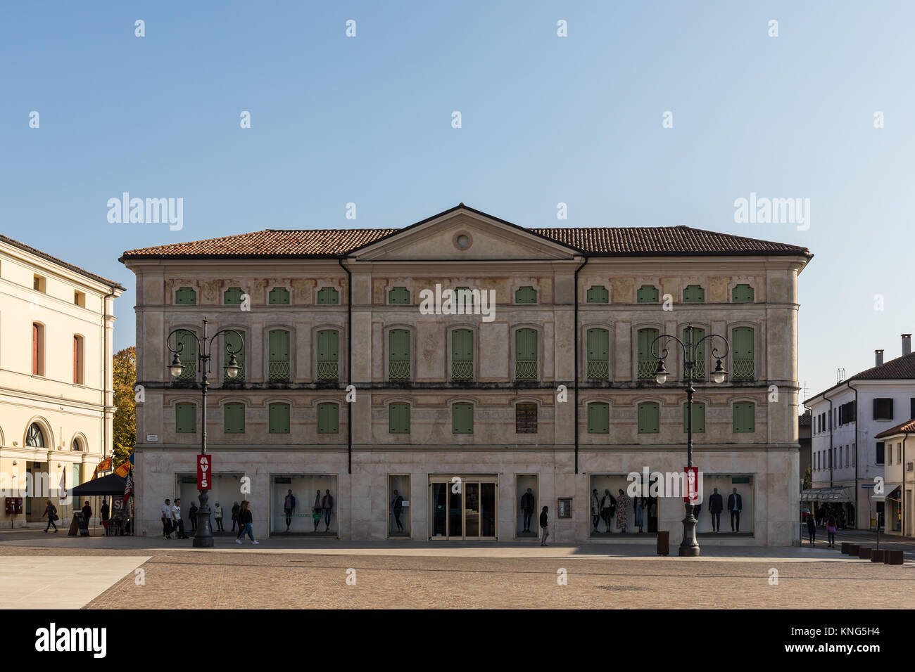 Historisches Gebäude in Montebelluna, Provinz Treviso, Italien Stockfoto