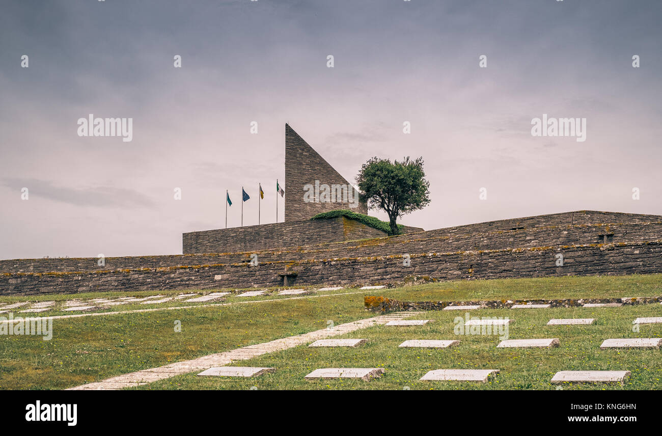 Zweiter Weltkrieg deutscher Friedhof in Italien. Passo della Futa, Florenz Provinz. Stockfoto