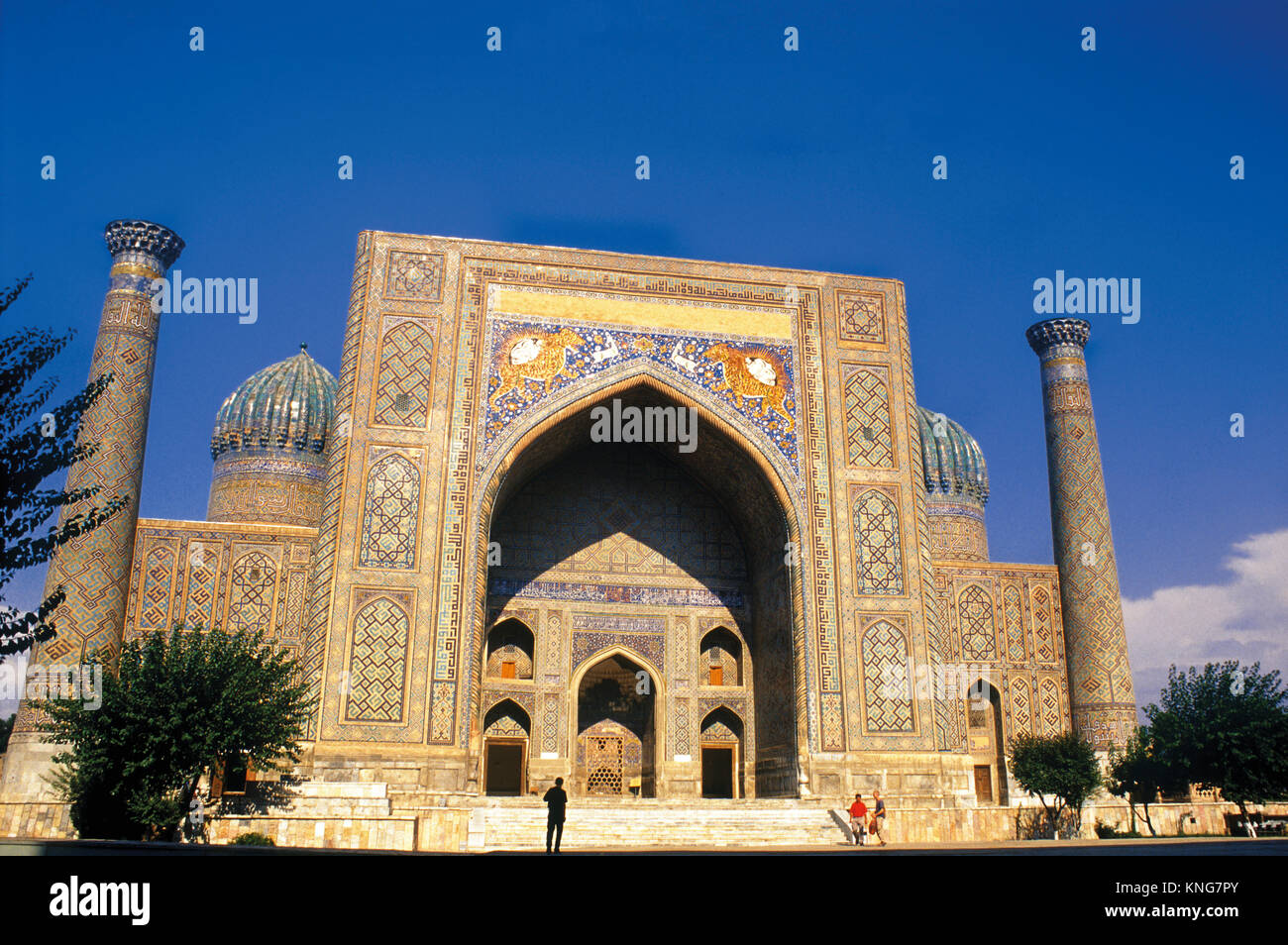 Asien Usbekistan - Samarkand Registan Platz - Stockfoto