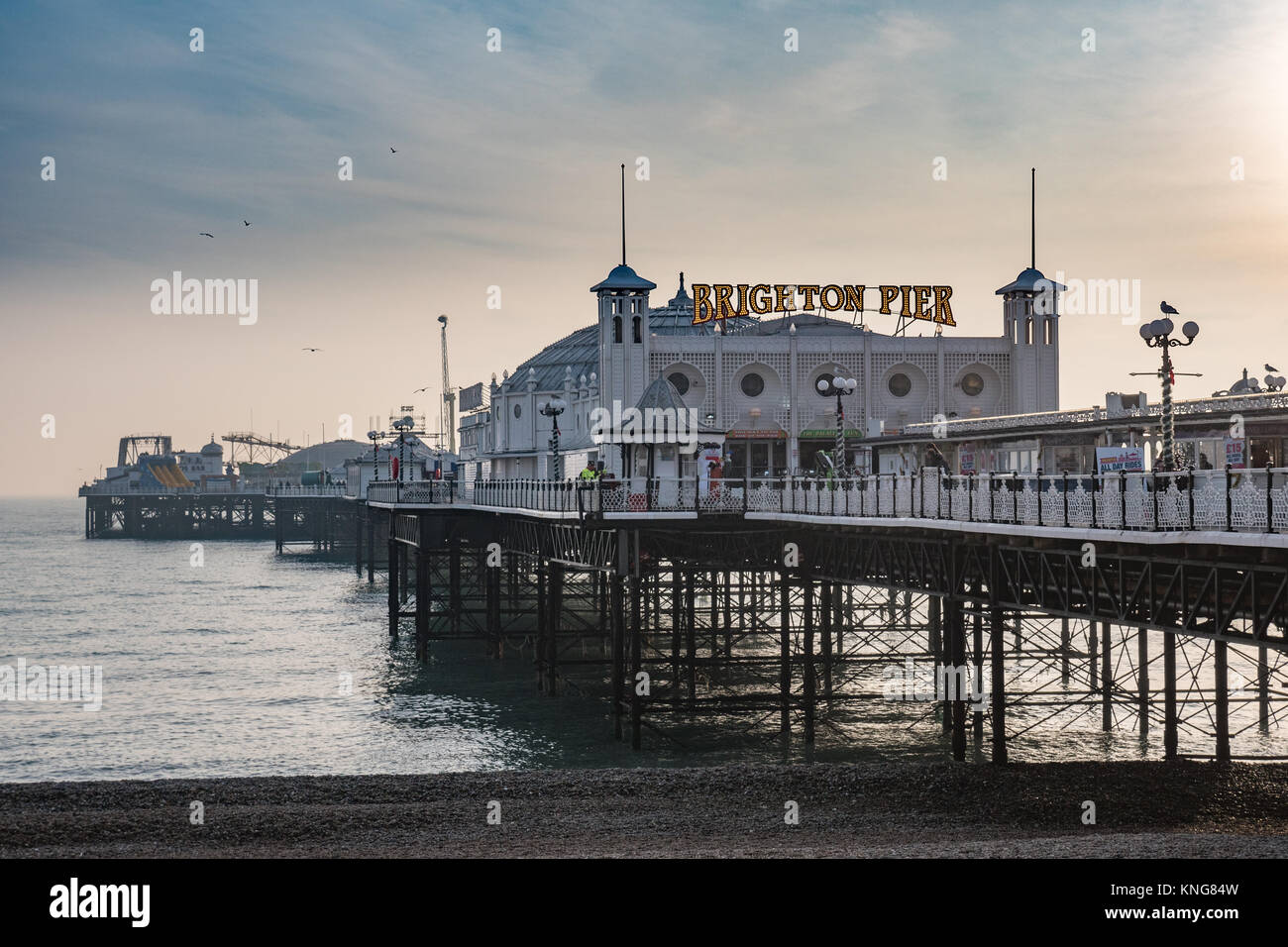 Brighton Pier, Sussex, England, UK. Stockfoto