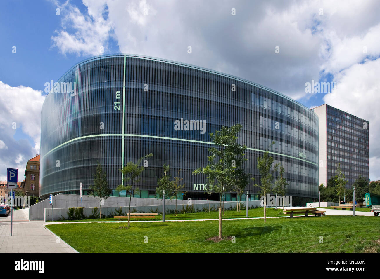 Narosni technicka knihovna, die Nationale Bibliothek der Technik, Dejvice Bezirk, Prag, Tschechische Republik - Architektur Grand Prix Stockfoto