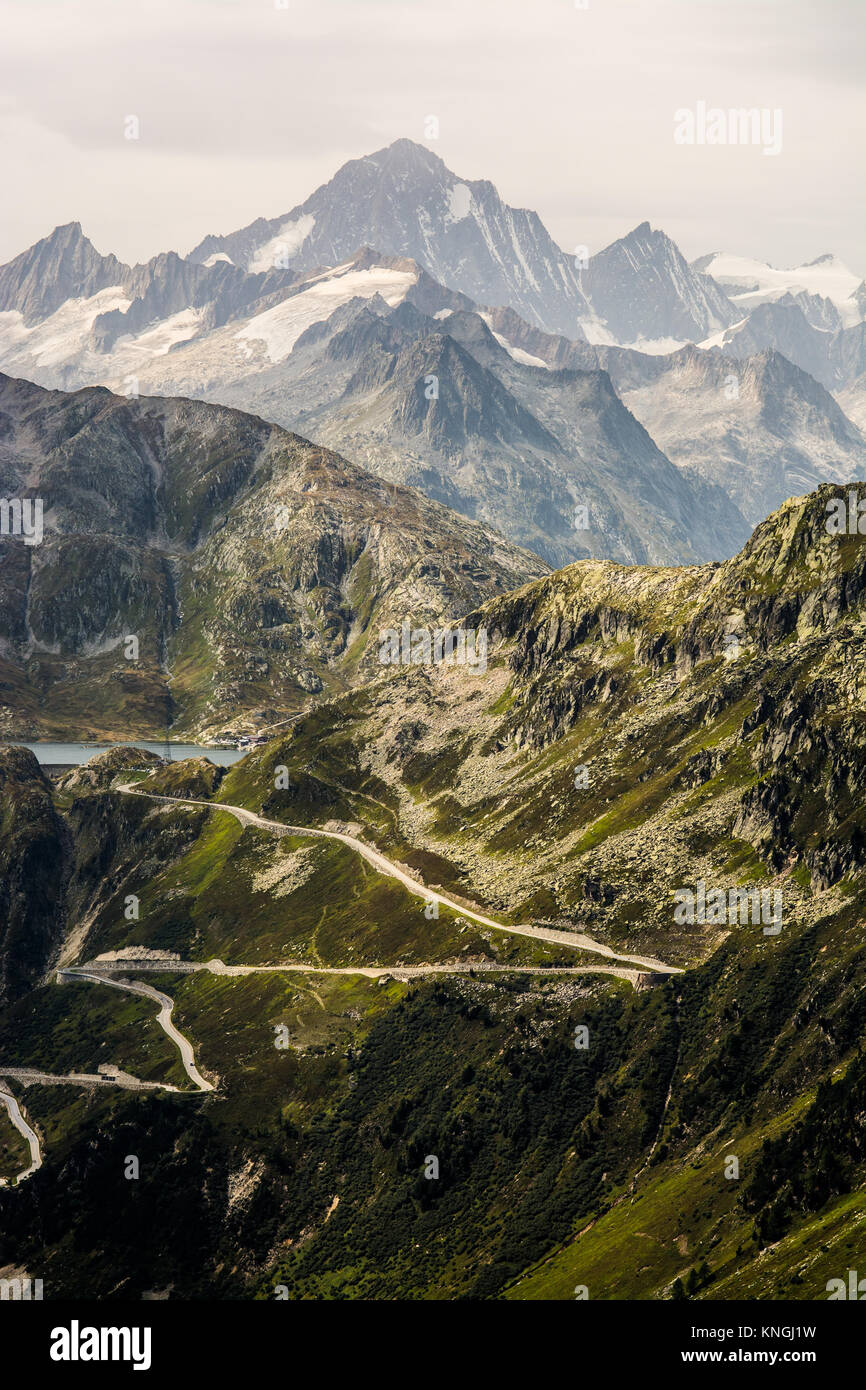 Schöne Berge in den Europäischen Alpen Stockfoto