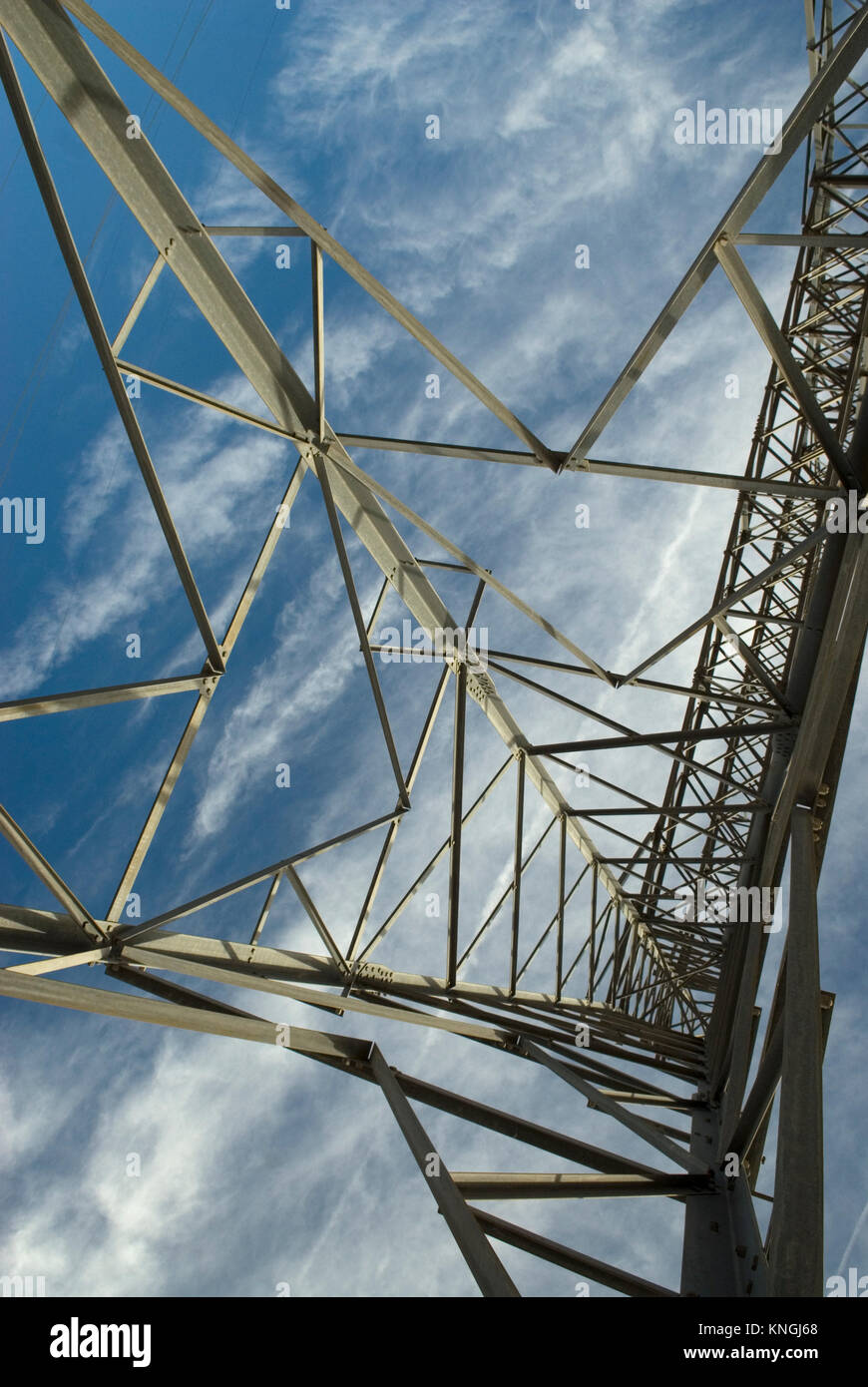 Stahl elektrische Turm, USA. Stockfoto